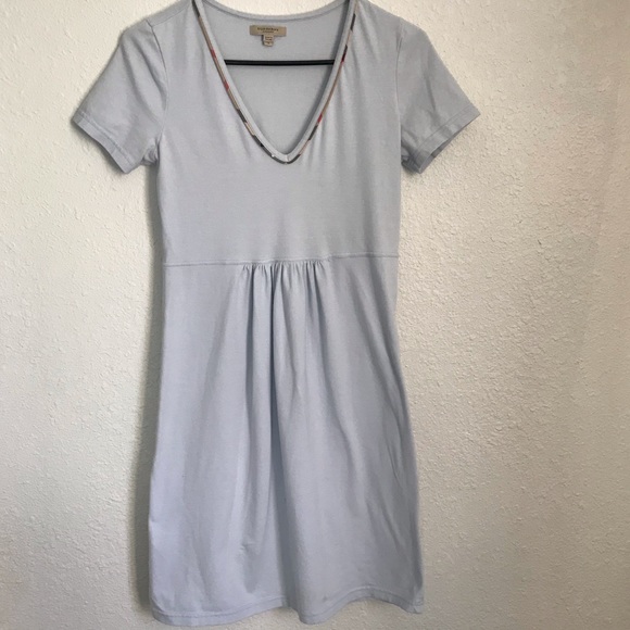 Burberry Dresses & Skirts - Burberry Cotton Blue Dress Size Small